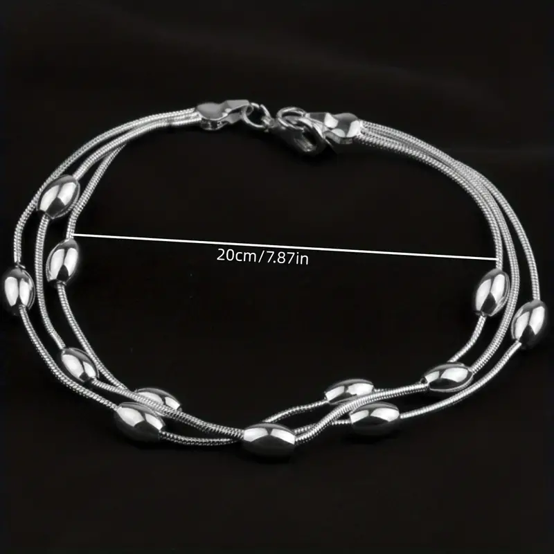Multi Layers Thin Chain Bracelet - Image 4